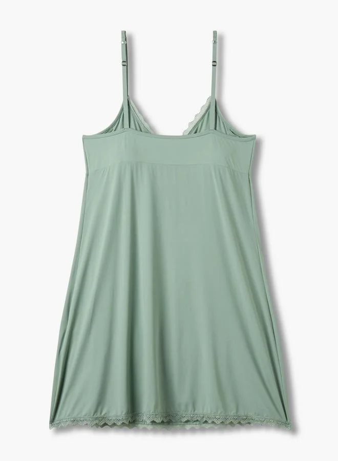 Splash FAV Slip Dress Sleeveless Lace Trim